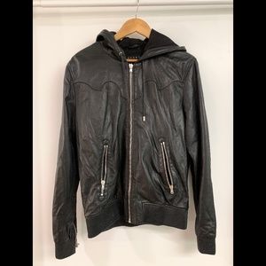 Kooples 100% Lambskin Men's Leather Jacket